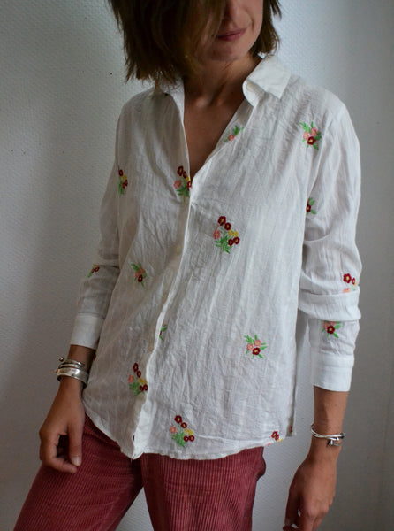 Chemise Bouquet Brodé