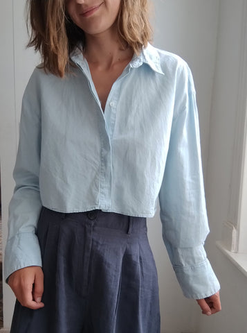 Chemise Crop Ciel