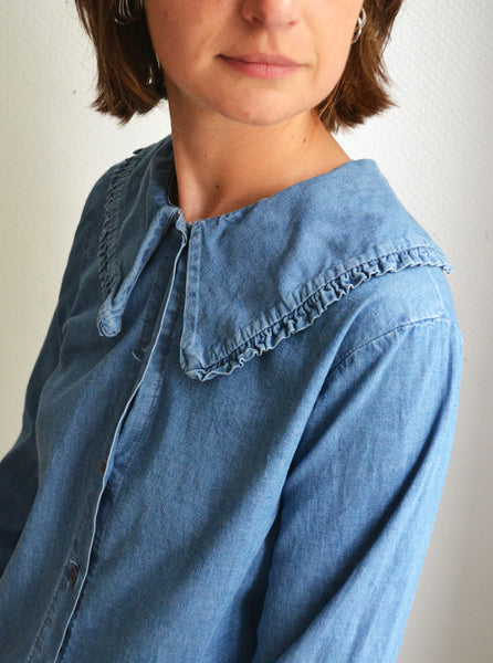 Blouse Denim Col XL