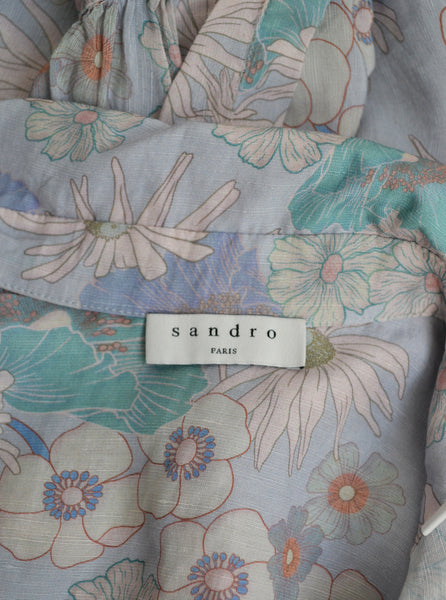 Chemise Longue Fleurie Sandro