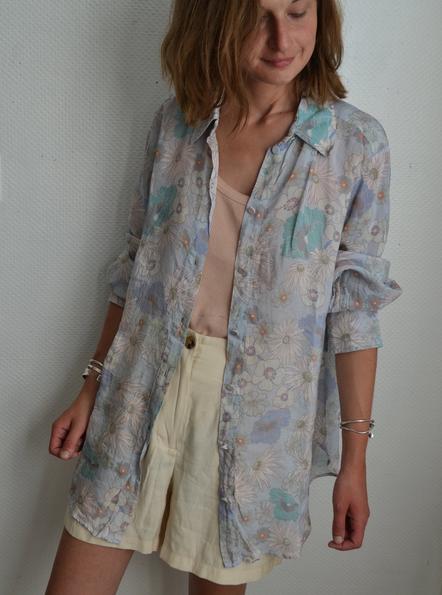 Chemise Longue Fleurie Sandro