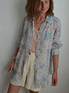 Chemise Longue Fleurie Sandro