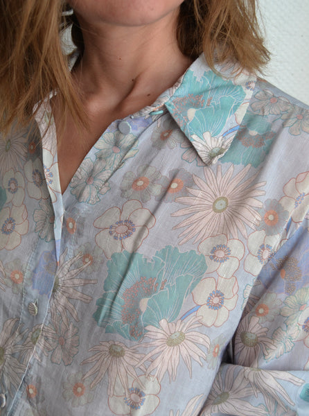 Chemise Longue Fleurie Sandro