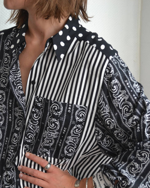 Blouse Mix-motifs-Vintage