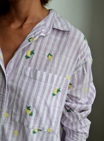 Chemise Lilas Citrons