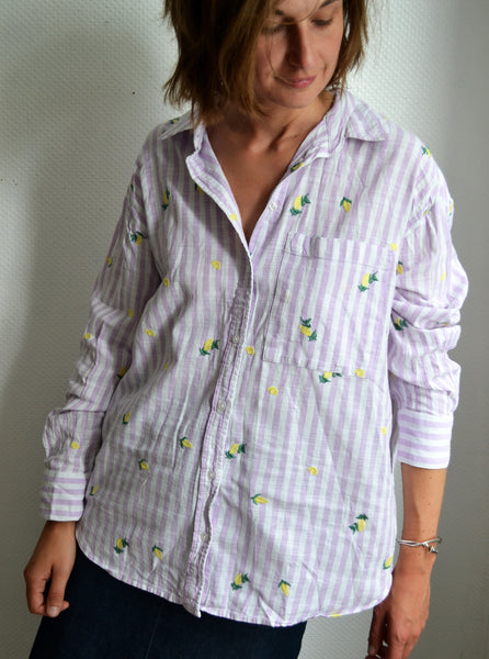 Chemise Lilas Citrons