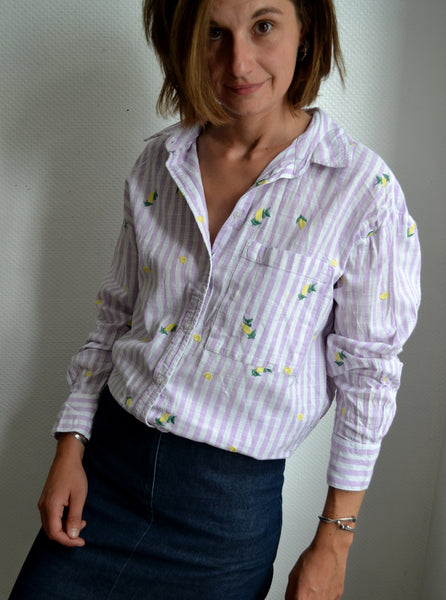 Chemise Lilas Citrons