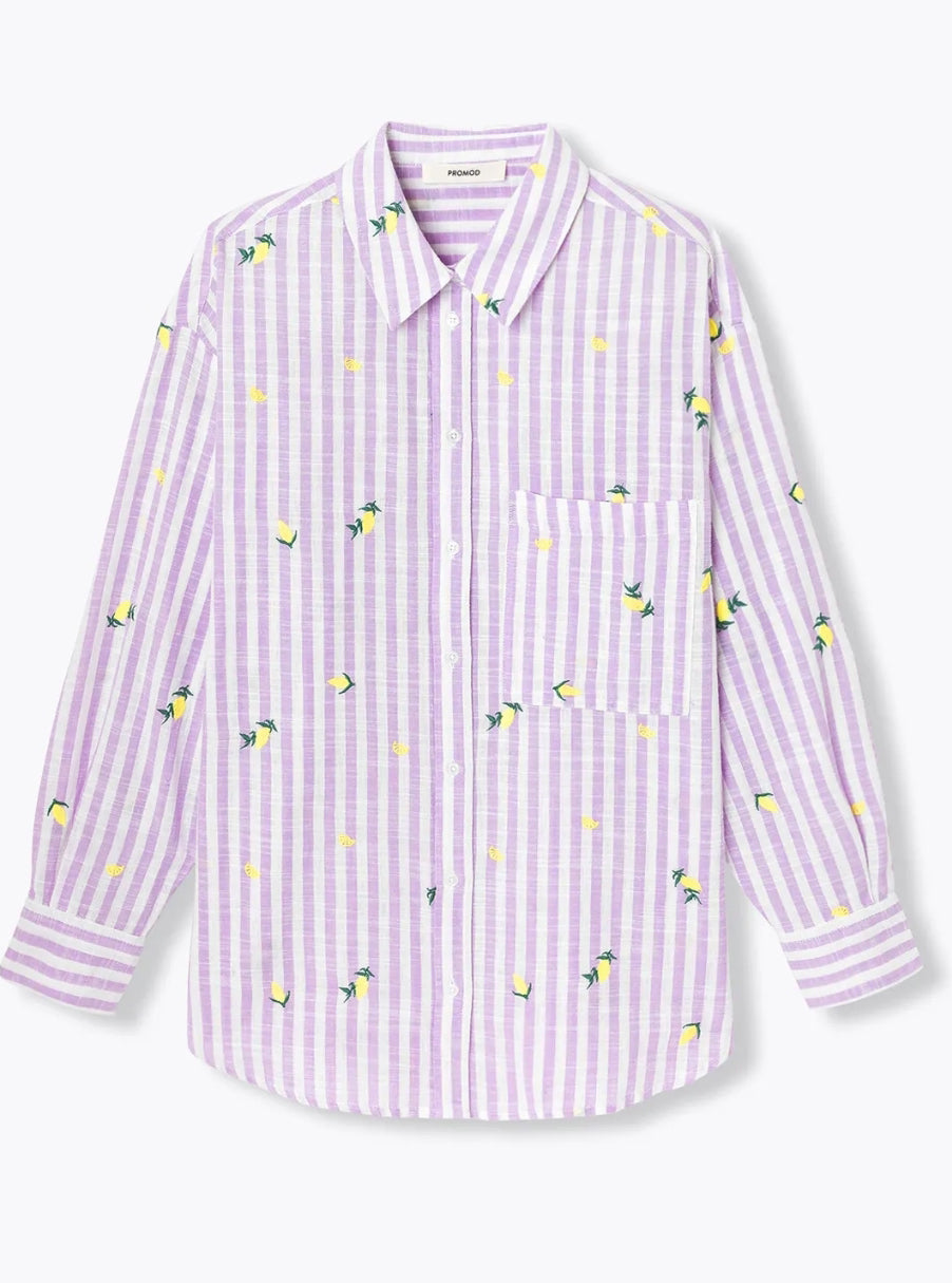 Chemise Lilas Citrons