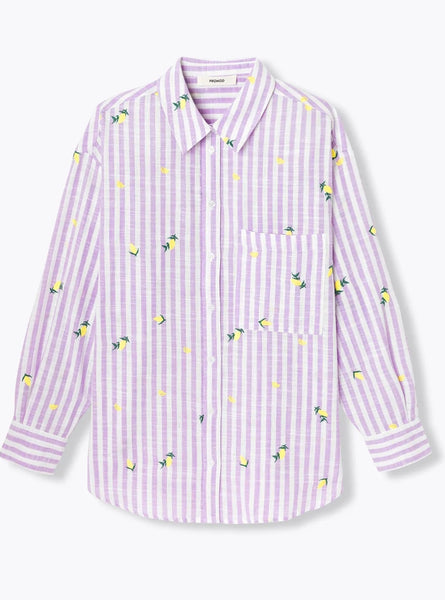 Chemise Lilas Citrons