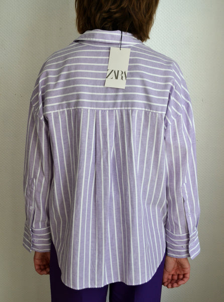 Chemise rayée Lilas Neuve