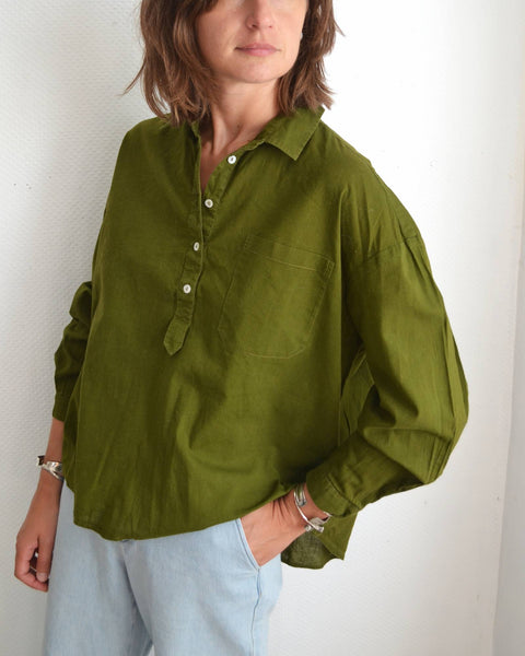 Chemise Kaki Start With Gratitude