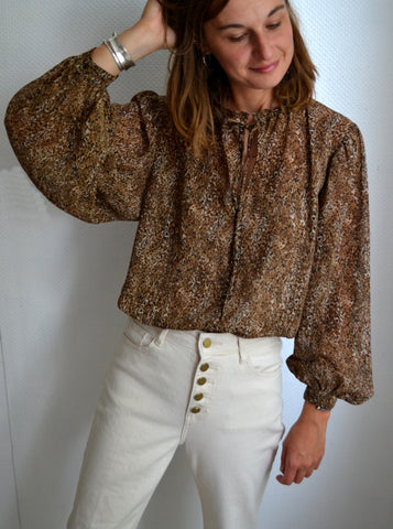Blouse Voile Léopard