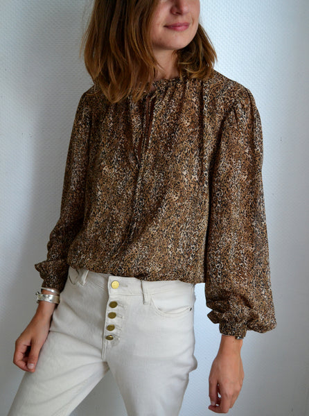 Blouse Voile Léopard