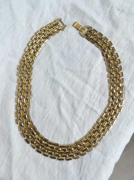 Collier vintage doré