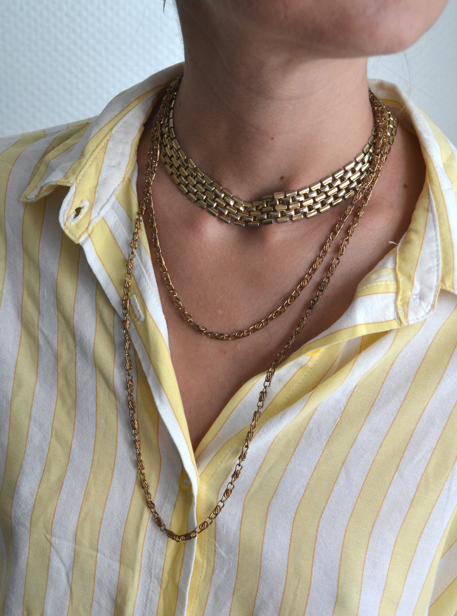 Collier vintage doré