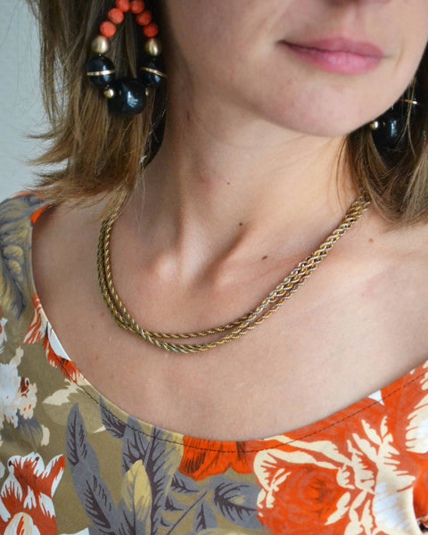 Collier Vintage Triple Chaine
