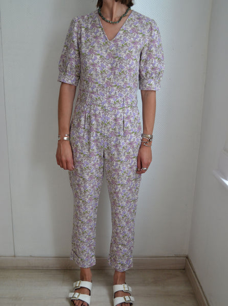 Combinaison Fleurie Monoprix Lilas