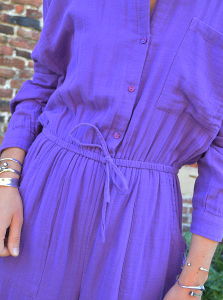 Combinaison Gaze de coton violette