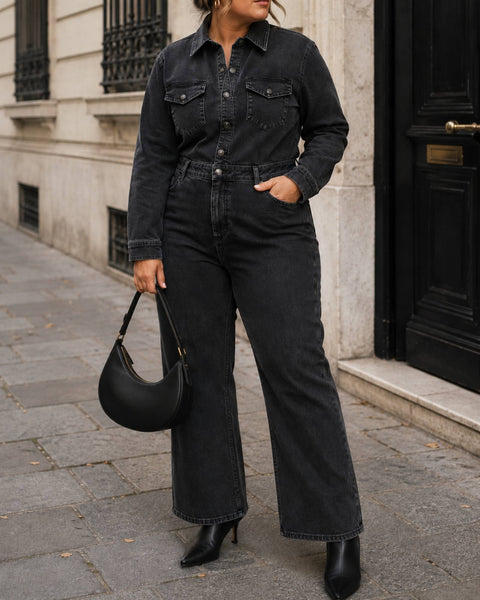 Combinaison Denim Gris