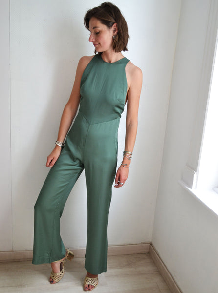 Combinaison Satin Jade