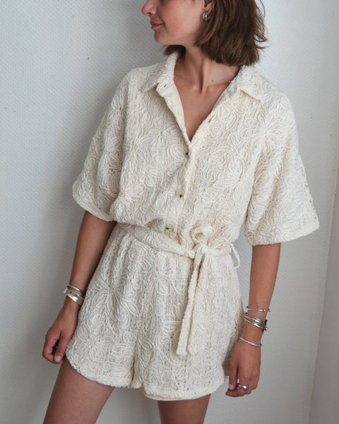 Combishort en crochet