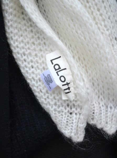 Écharpe Mohair blanche Lalotti