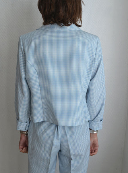 Ensemble Blazer Pantalon Vichy Vintage