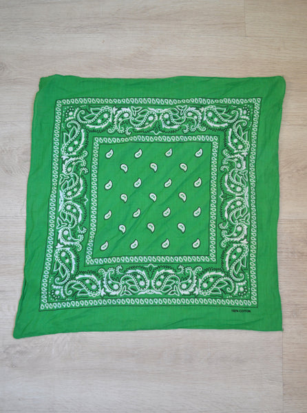 Foulard bandana vert