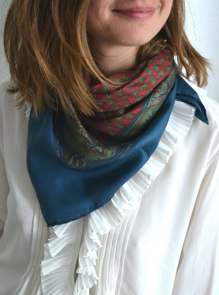 Foulard Vintage en soie
