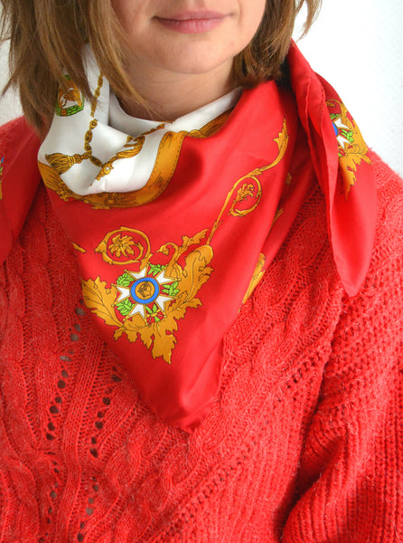 Foulard Vintage en soie