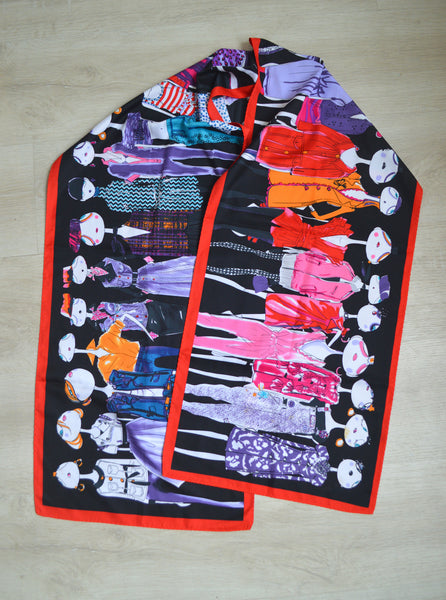 Foulard en soie Moschino