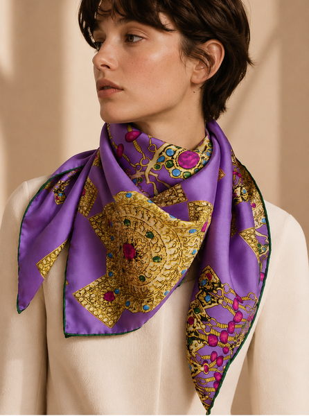 Foulard En Soie Joyaux