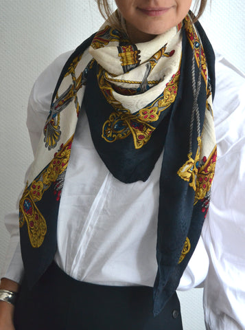 Foulard Vintage en soie