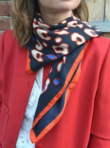 Foulard Léopard en soie