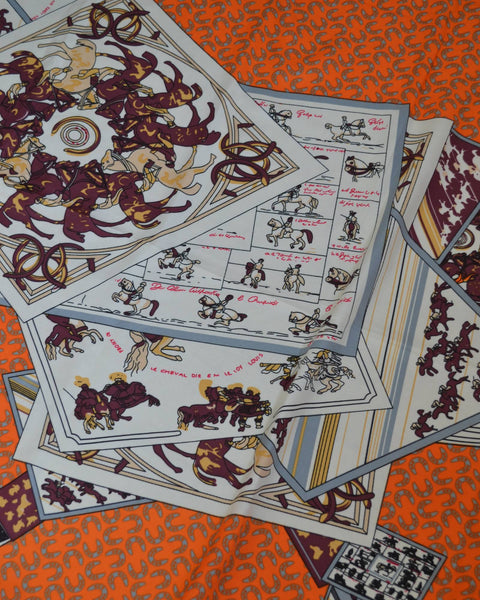 Foulard Equestre XL en Soie