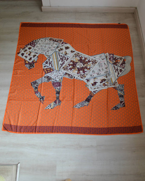 Foulard Equestre XL en Soie