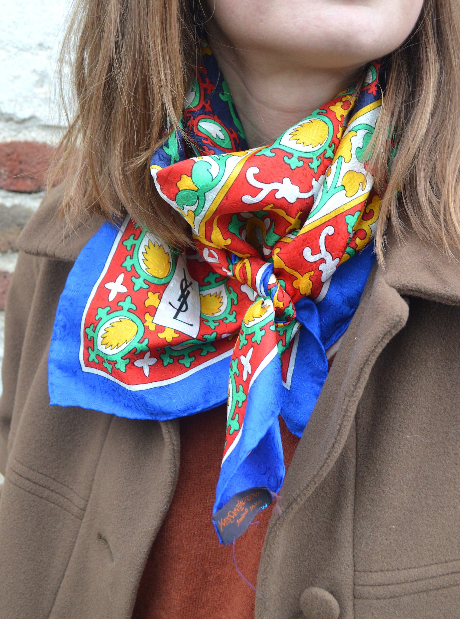 Foulard en soie Yves Saint Laurent