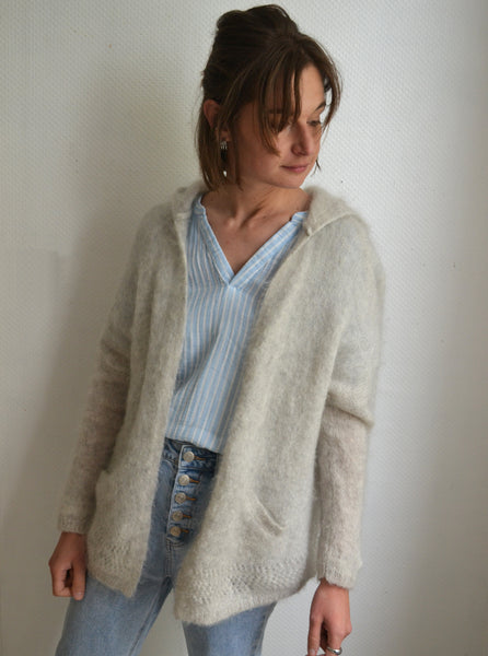 Gilet à capuche Mohair Sézane