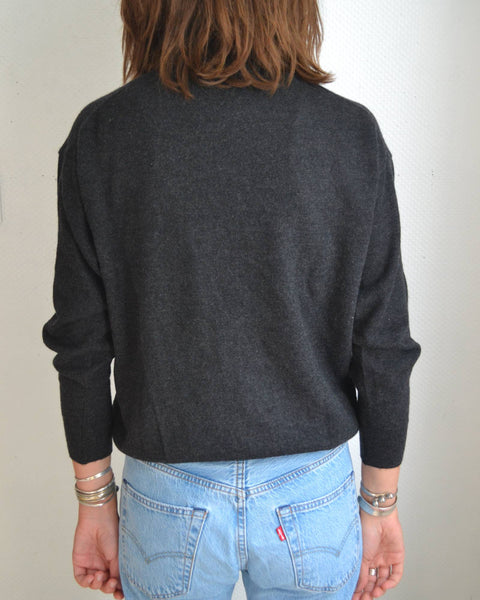 Gilet anthracite Gris Laine