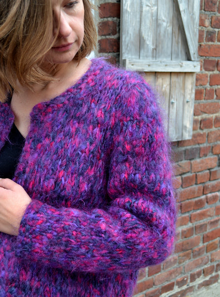 Gilet Fait Main Violet