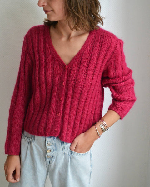 Gilet Laine Framboise
