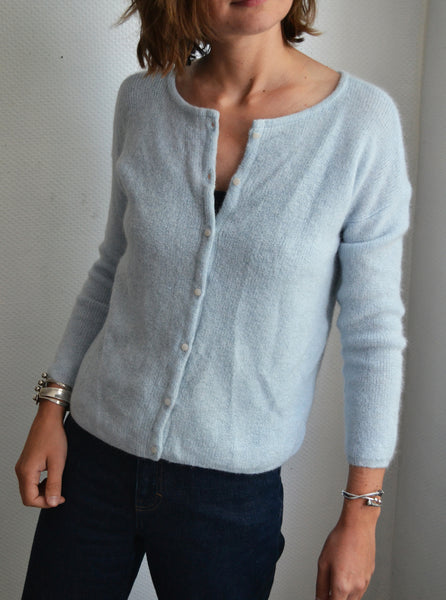 gilet Gaspard Bleu Ciel Sézane