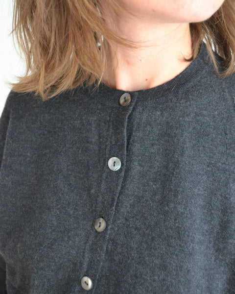 Gilet anthracite Gris Laine