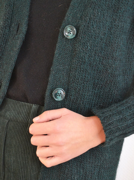 Gilet Long Vert Sapin