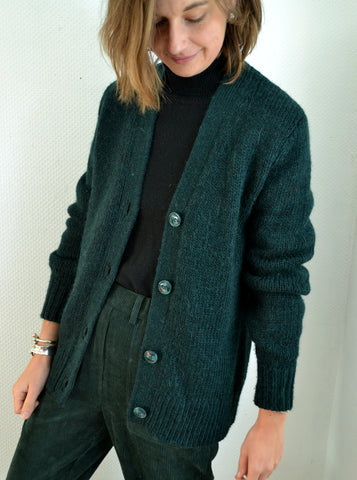 Gilet Long Vert Sapin