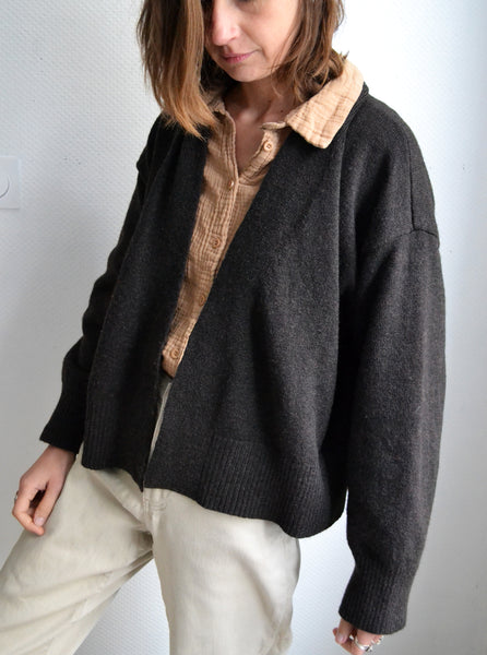 Gilet Loose Chocolat