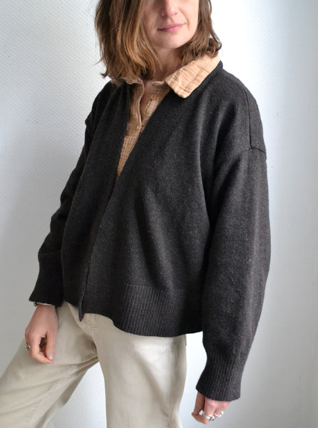 Gilet Loose Chocolat