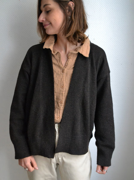 Gilet Loose Chocolat