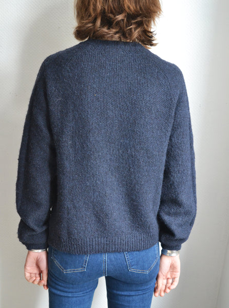 Gilet Mailles Marine