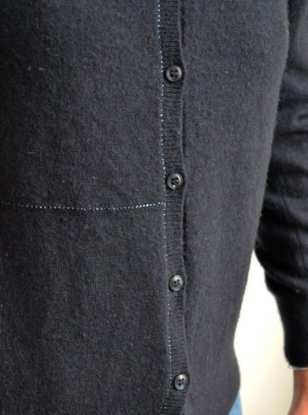 Gilet Marine Esthème Cachemire